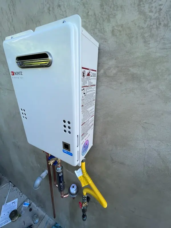 Tankless water heater installation for Singing Hills homes